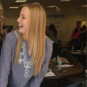 J. Crew - Shirt (Blue and White)